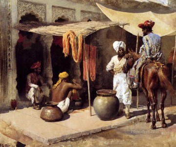 Fuera de una casa de tinte indio árabe Edwin Lord Weeks Pinturas al óleo